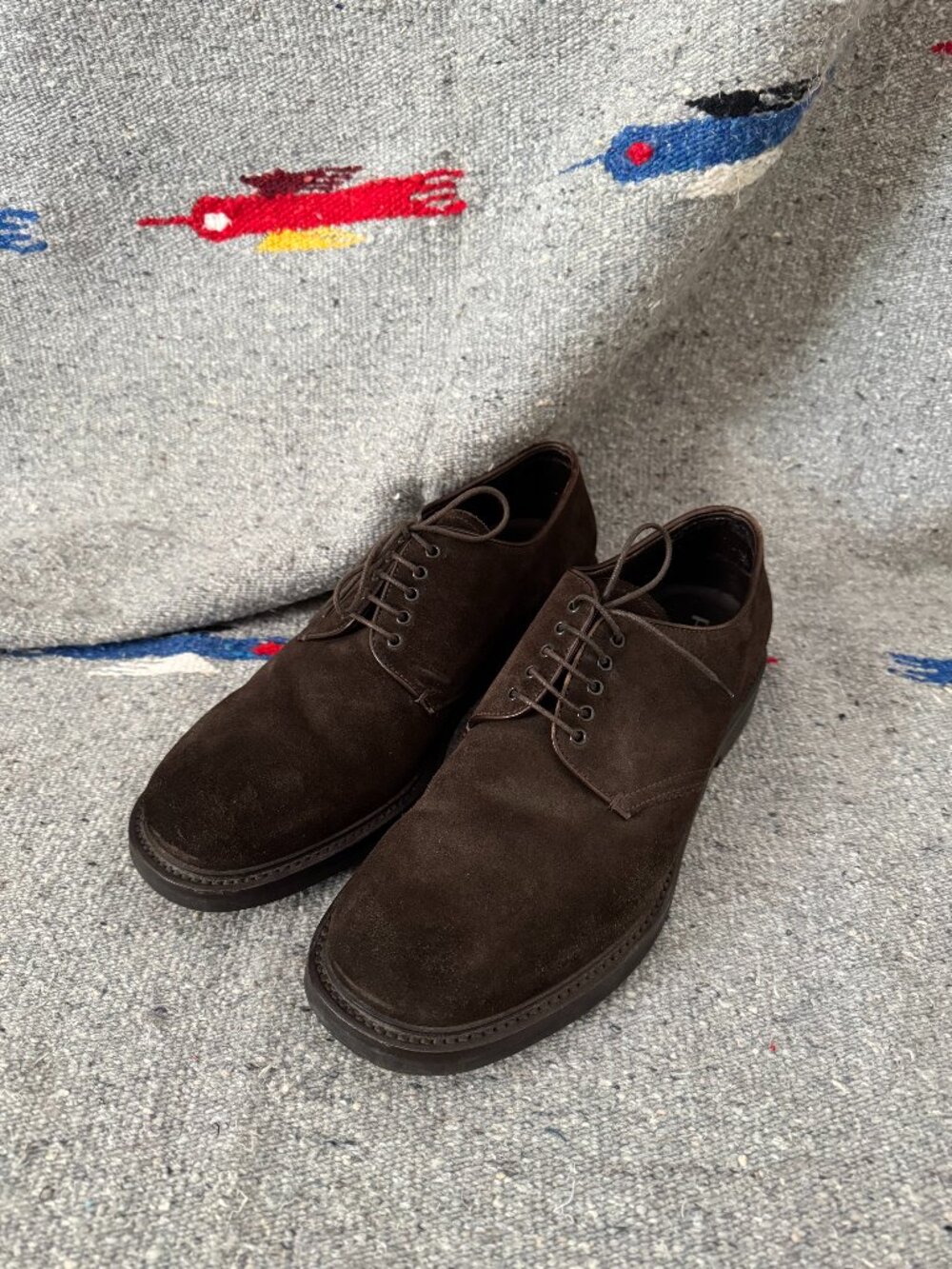 Vintage 90s RARE Prada Brown Leather Loafer Oxford Dress Shoes Men’s Size 9